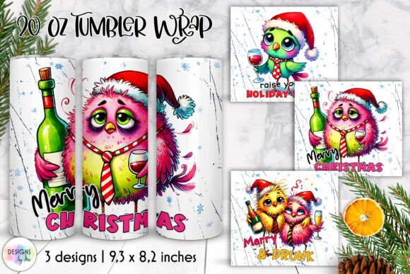 Christmas Funny Tumbler Wrap Sublimation Graphics