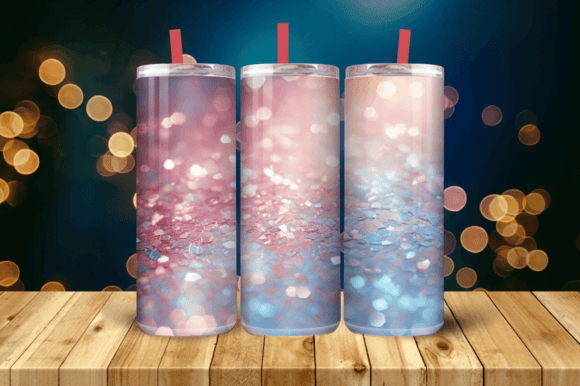 Iridescent Holo Glitter Tumbler Wrap