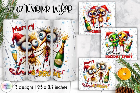 Sarcastic Christmas Tumbler Wrap Design: Graphics for Joyful Local Branding